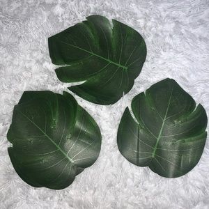 30 Green Palm Leaves Decor Hawaiian Party Deco